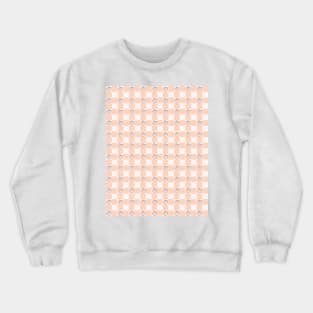 Checkerboard peach pattern Crewneck Sweatshirt